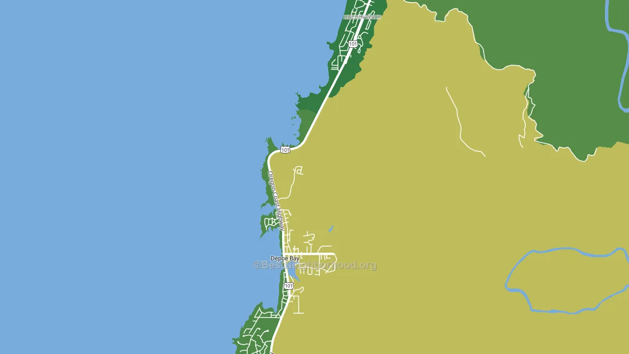 97341, OR block-group voter-turnout map