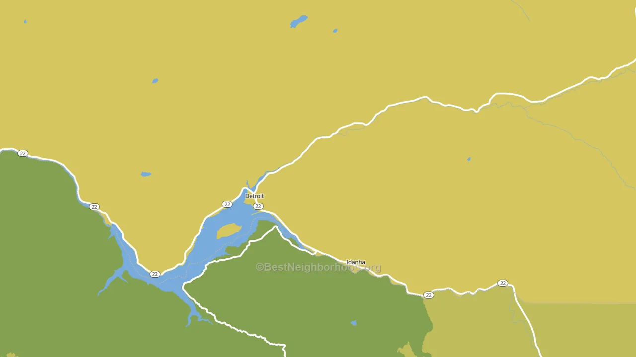 97342, OR block-group voter-turnout map