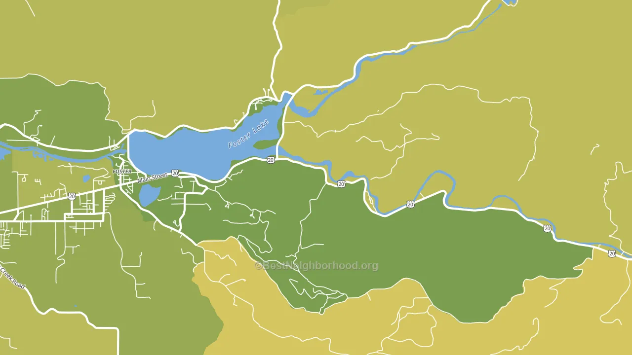 97345, OR block-group voter-turnout map