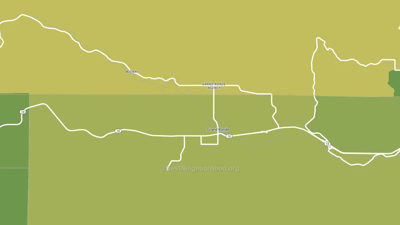 97347, OR block-group voter-turnout map