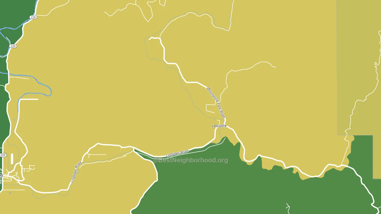 97357, OR block-group voter-turnout map