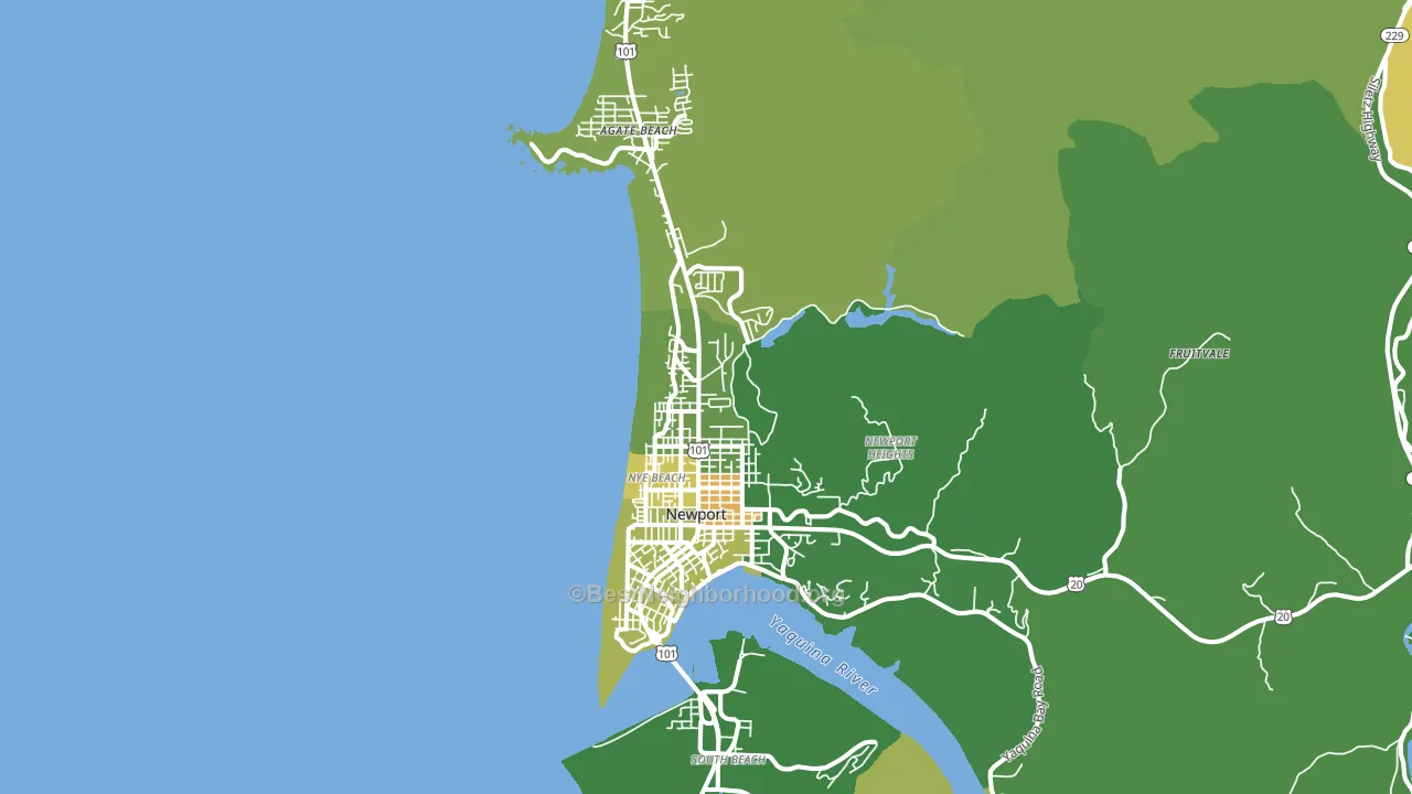 97365, OR block-group voter-turnout map