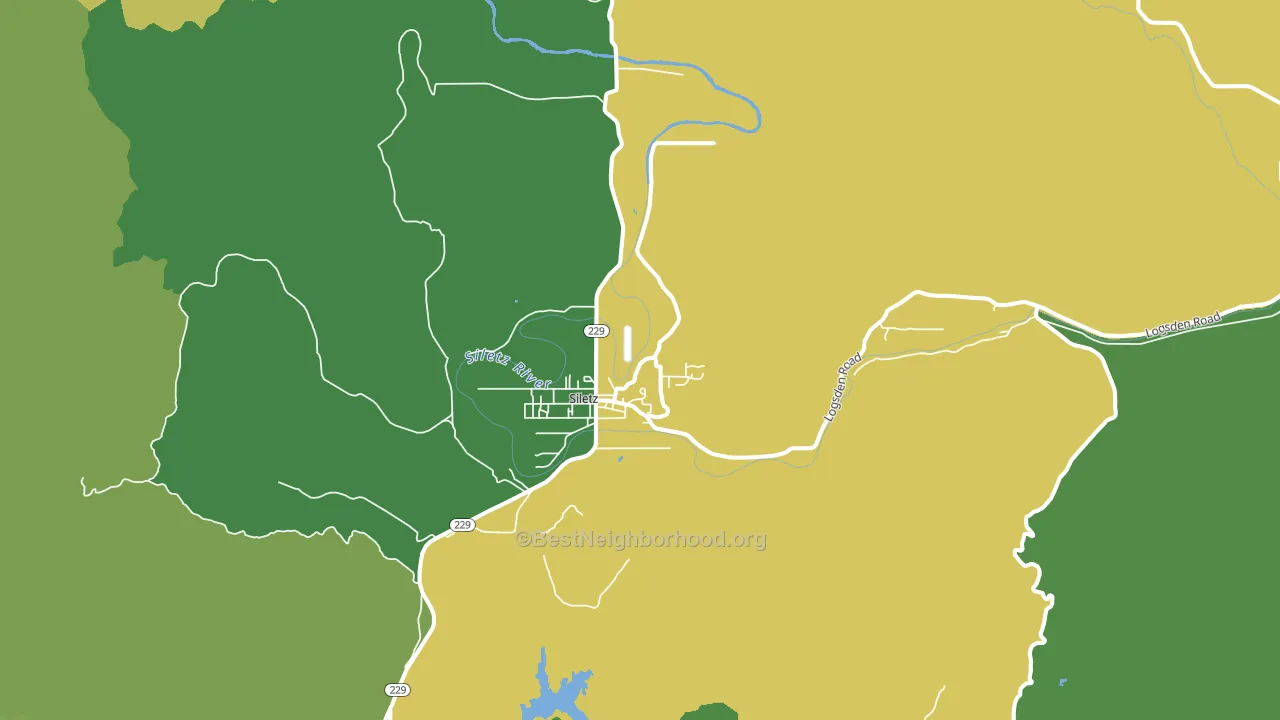 97380, OR block-group voter-turnout map