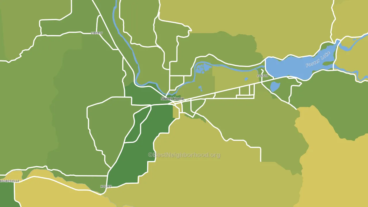 97386, OR block-group voter-turnout map
