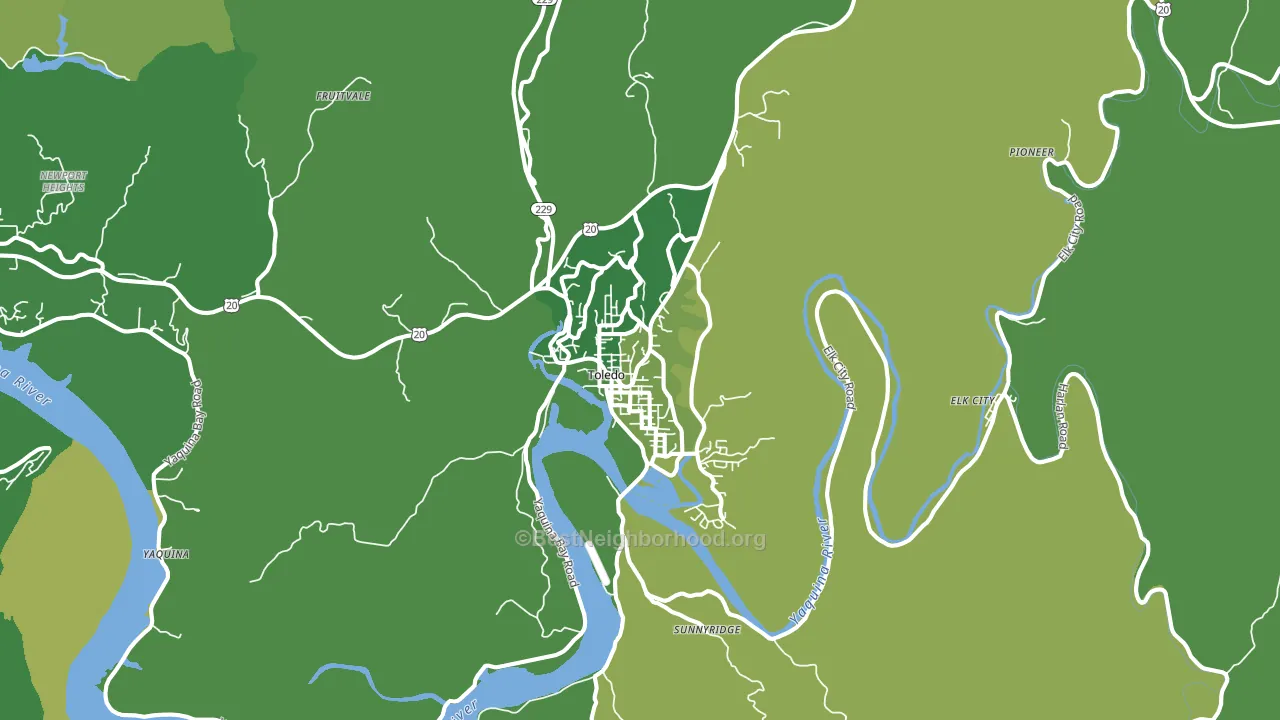 97391, OR block-group voter-turnout map
