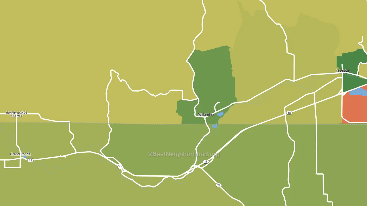 97396, OR block-group voter-turnout map