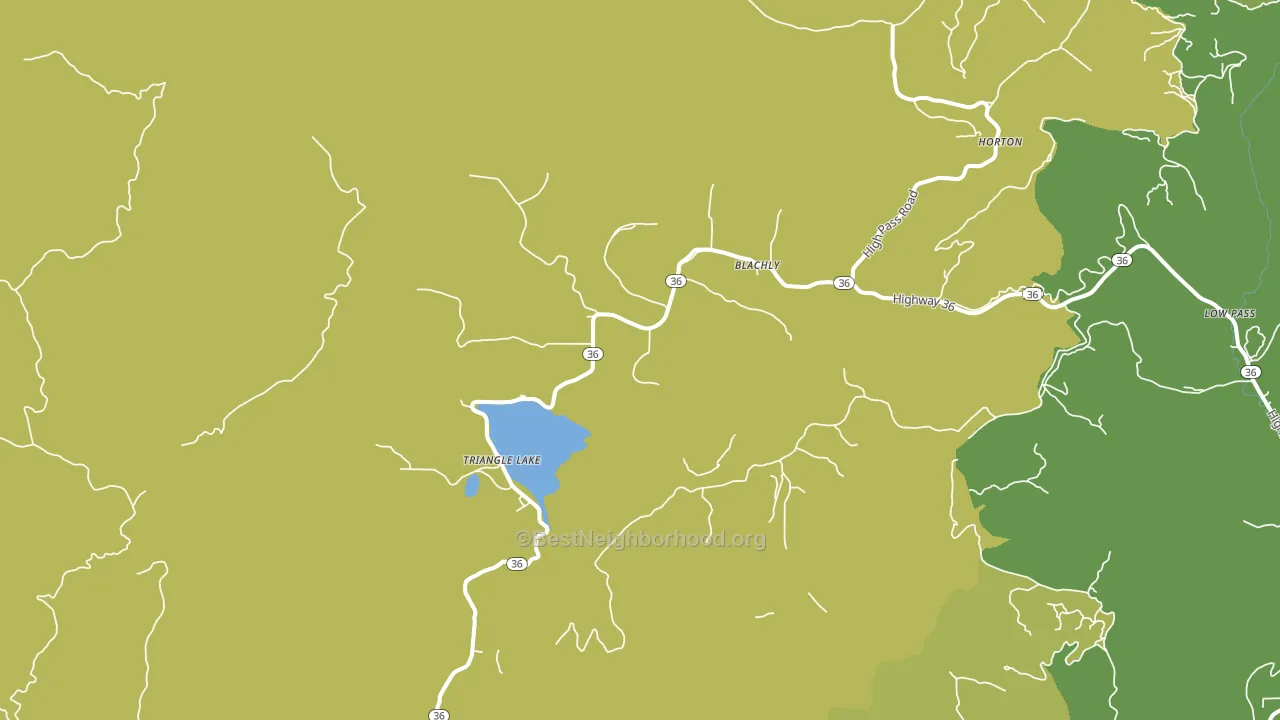 97412, OR block-group voter-turnout map
