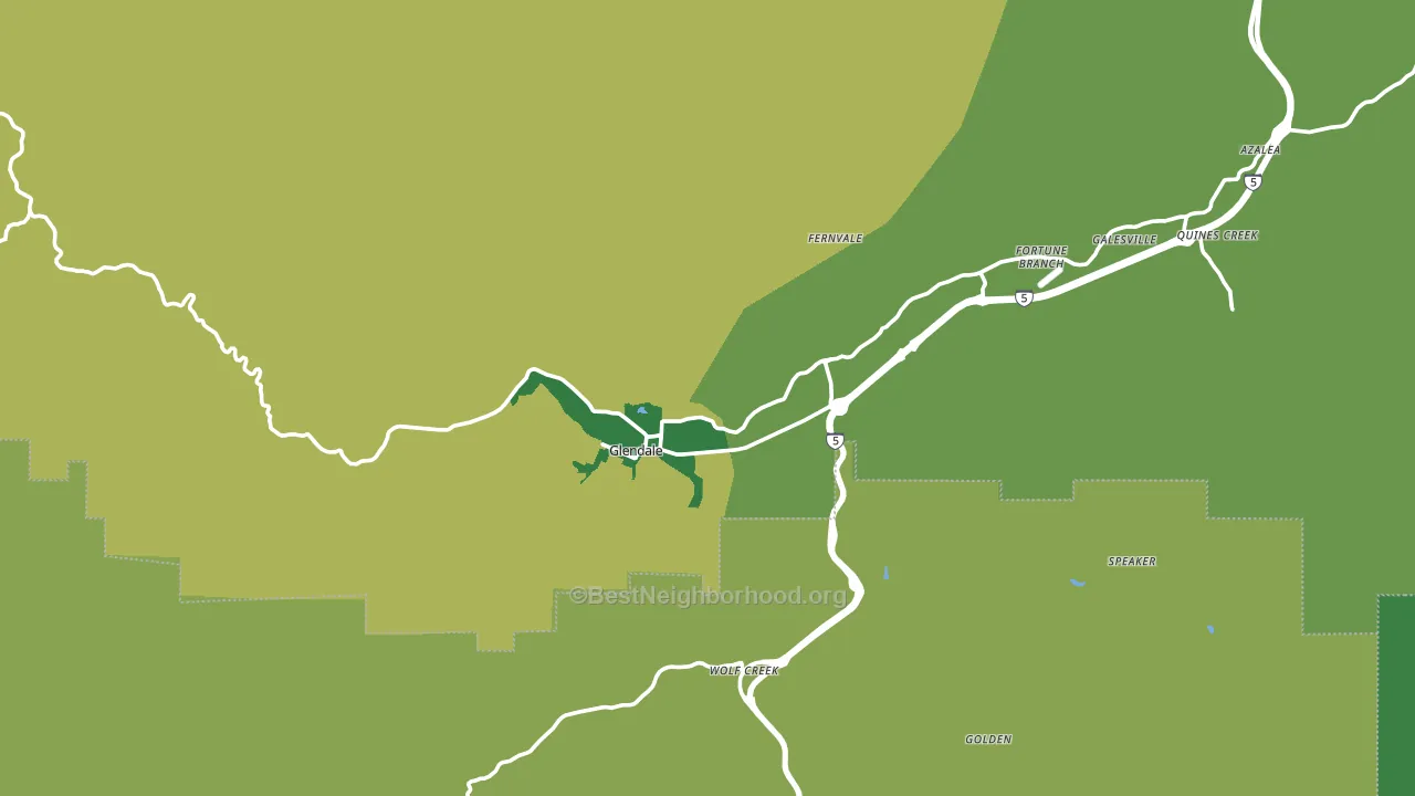 97442, OR block-group voter-turnout map