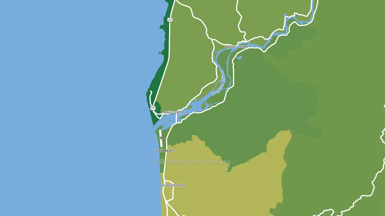 97444, OR block-group voter-turnout map