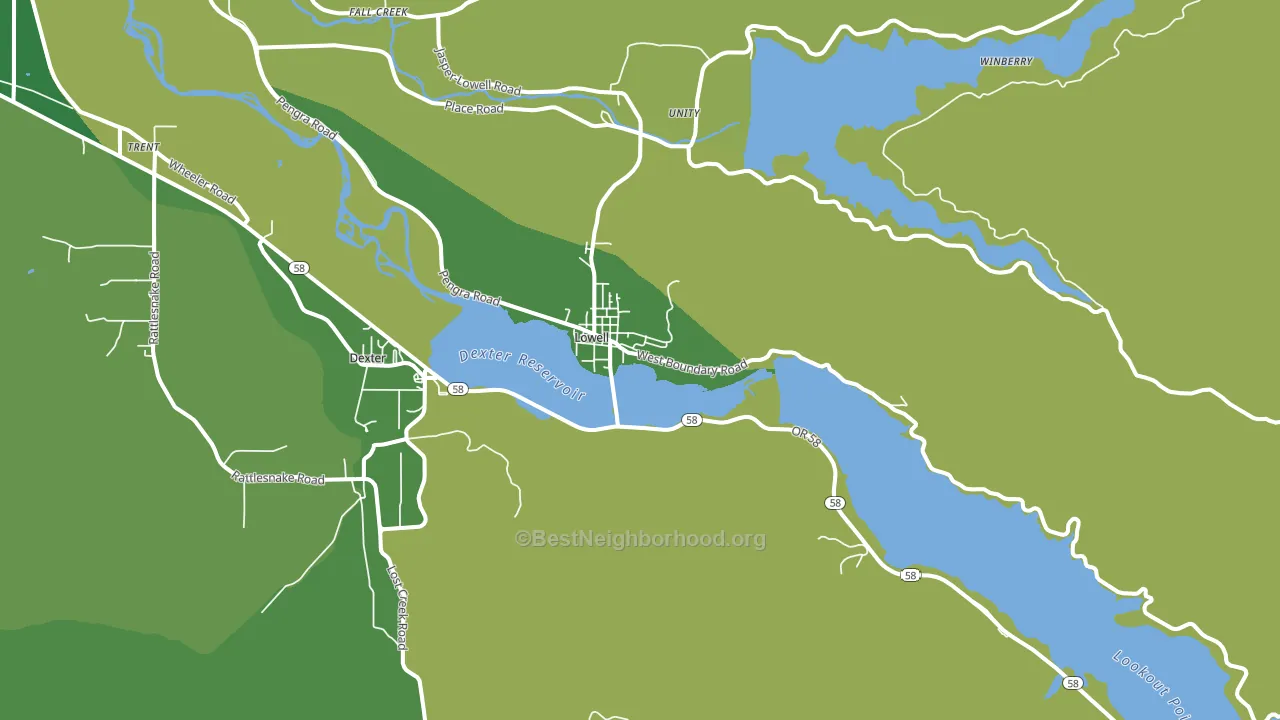 97452, OR block-group voter-turnout map