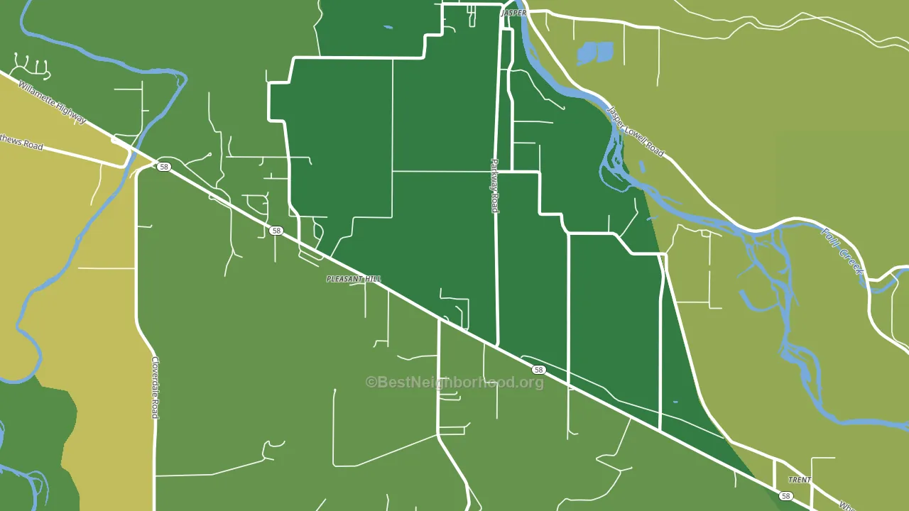 97455, OR block-group voter-turnout map