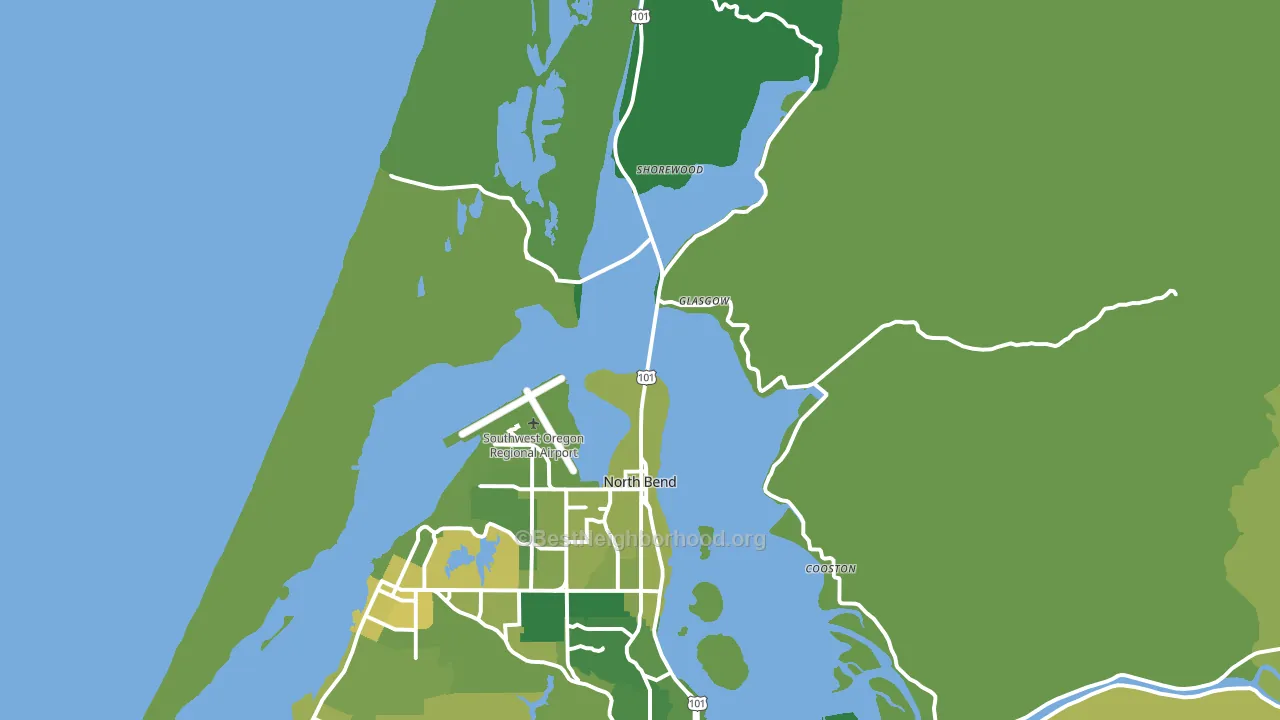 97459, OR block-group voter-turnout map