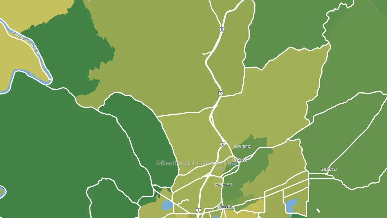 97462, OR block-group voter-turnout map