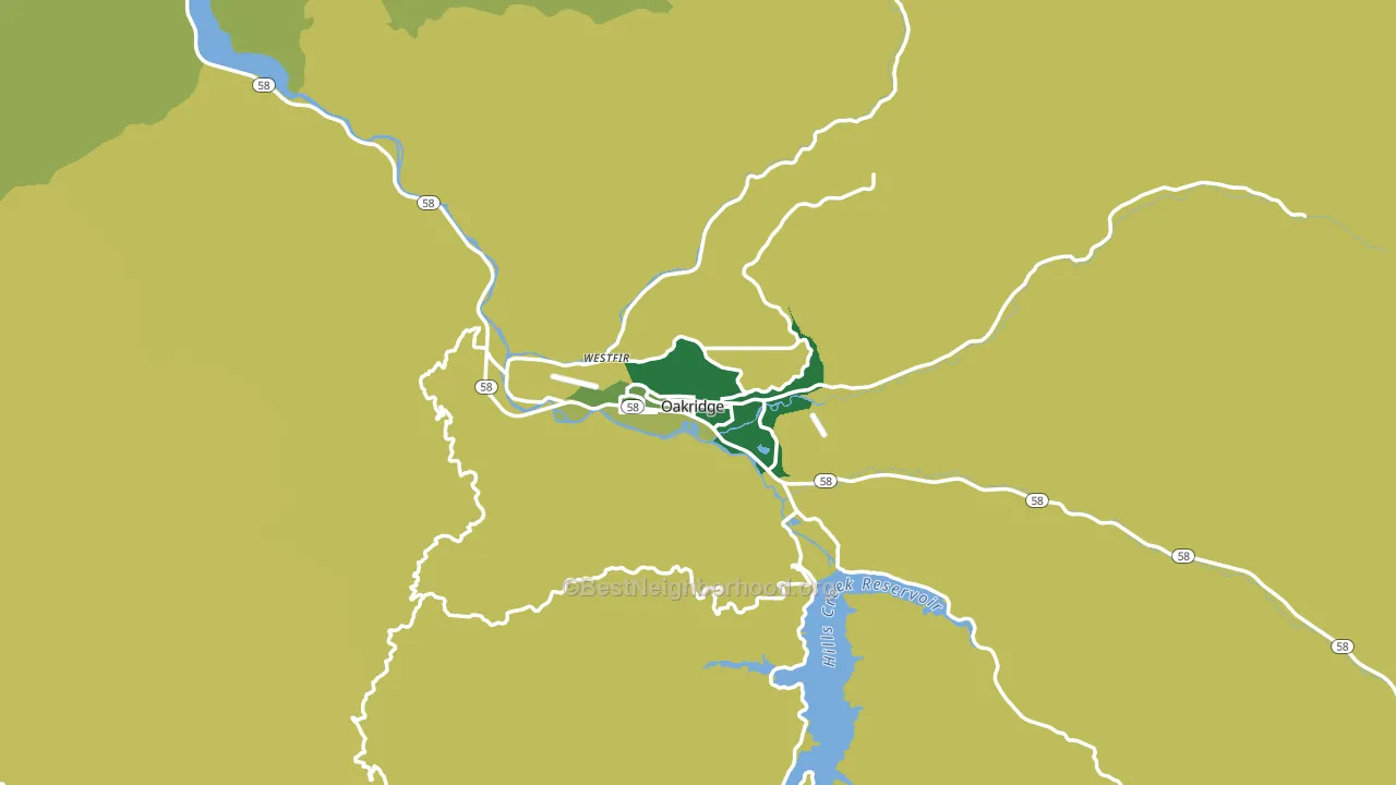 97463, OR block-group voter-turnout map