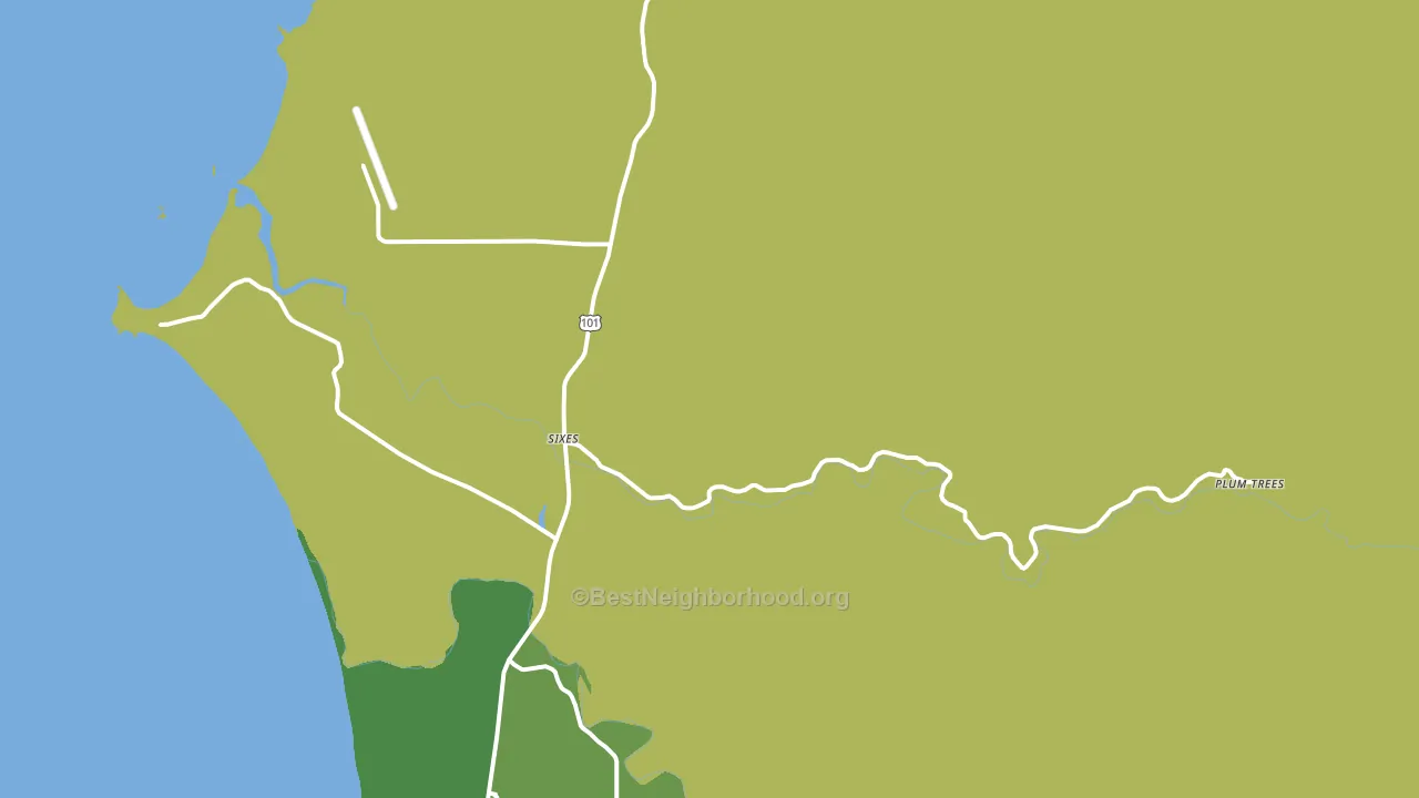 97476, OR block-group voter-turnout map