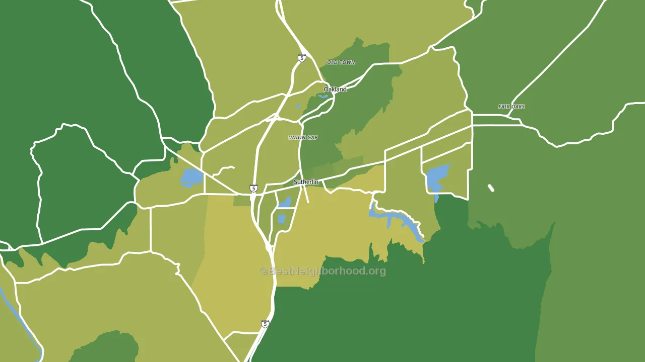 97479, OR block-group voter-turnout map