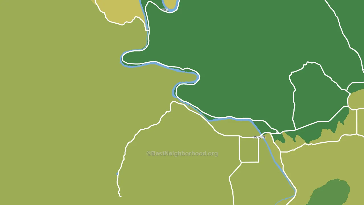 97486, OR block-group voter-turnout map