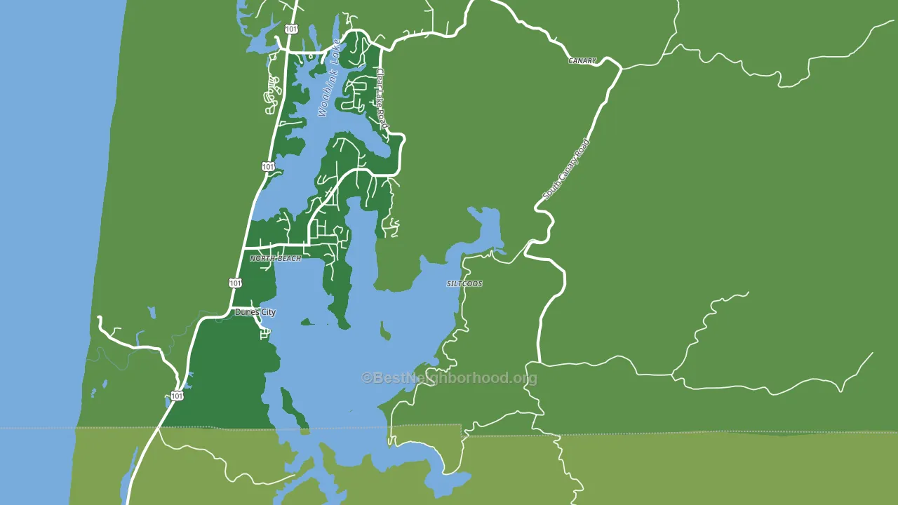 97493, OR block-group voter-turnout map