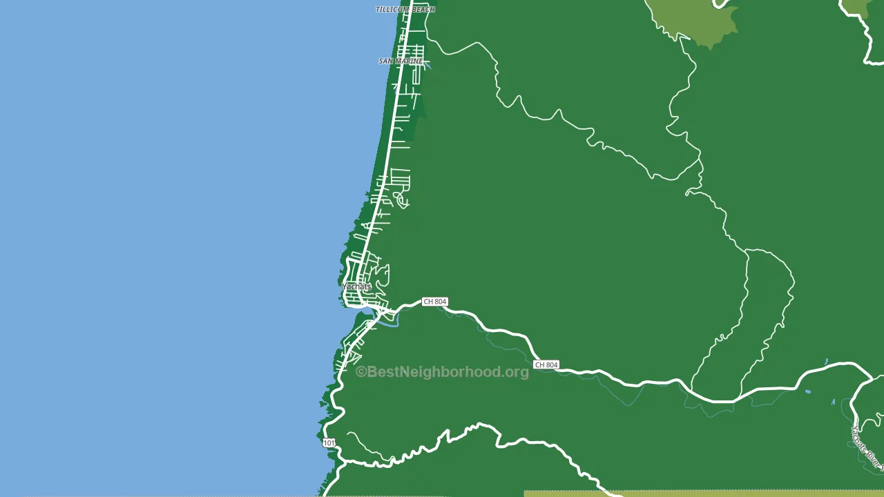 97498, OR block-group voter-turnout map