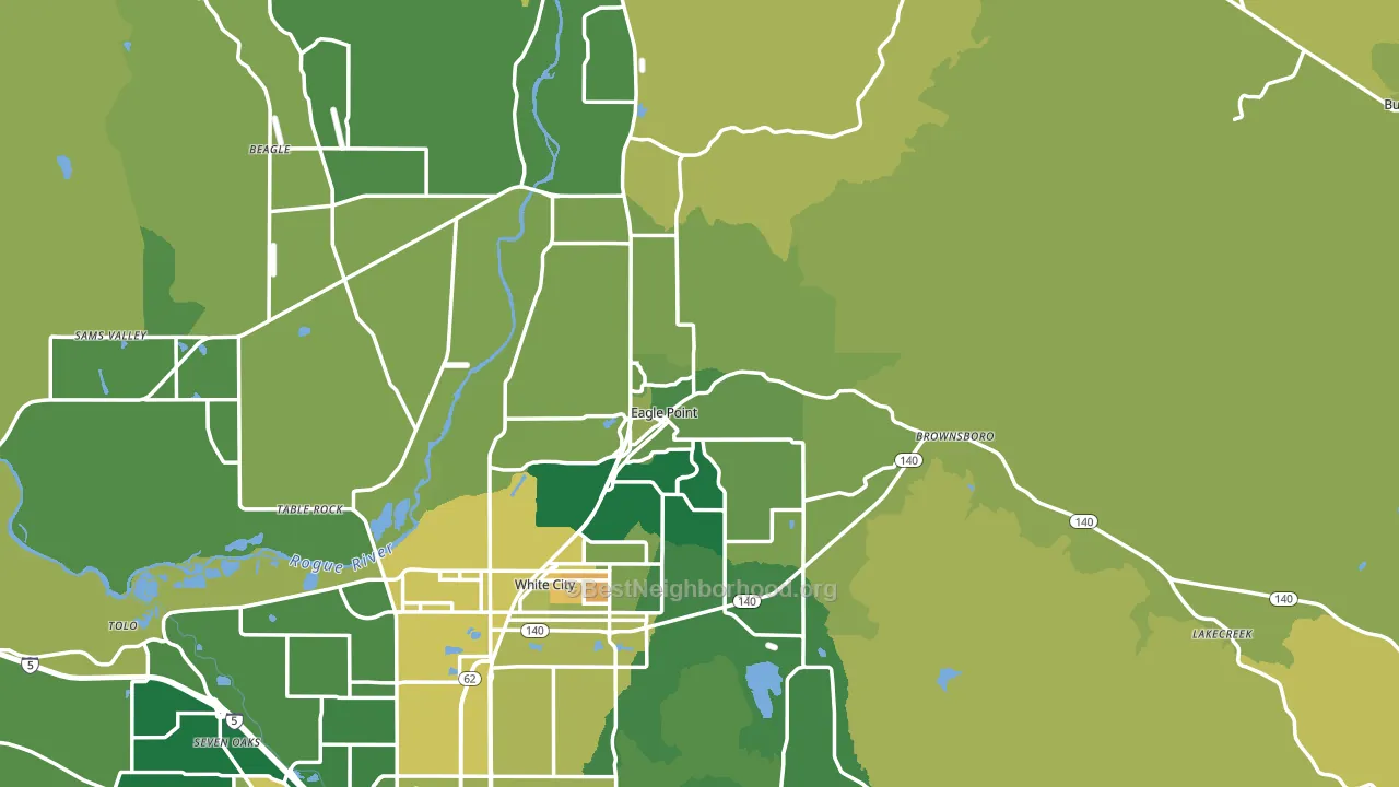 97524, OR block-group voter-turnout map
