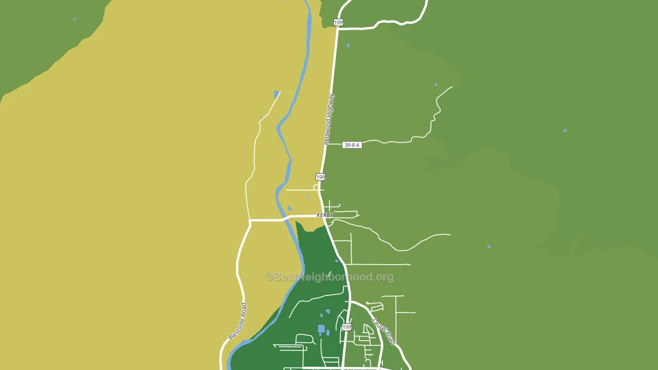 97531, OR block-group voter-turnout map