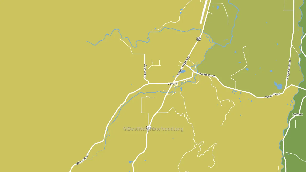97534, OR block-group voter-turnout map