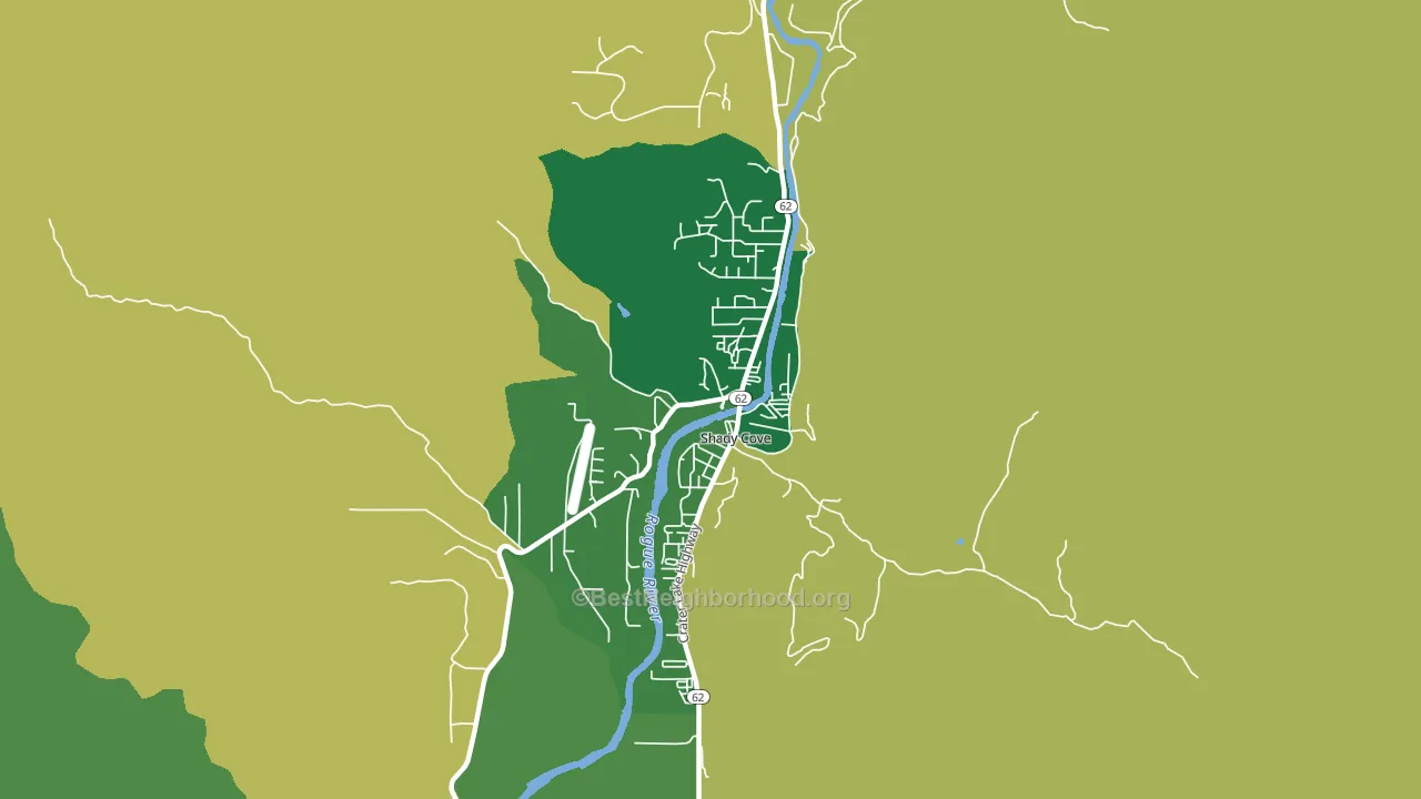 97539, OR block-group voter-turnout map