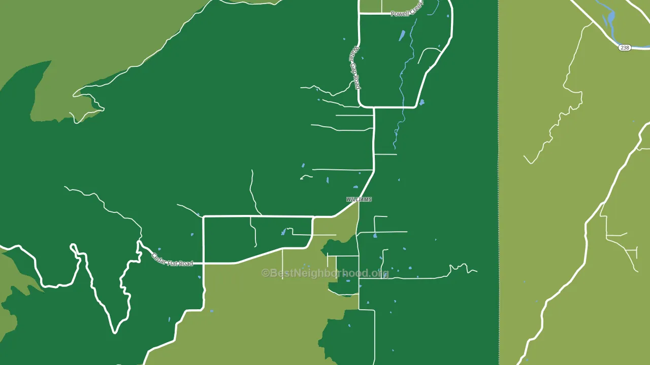 97544, OR block-group voter-turnout map