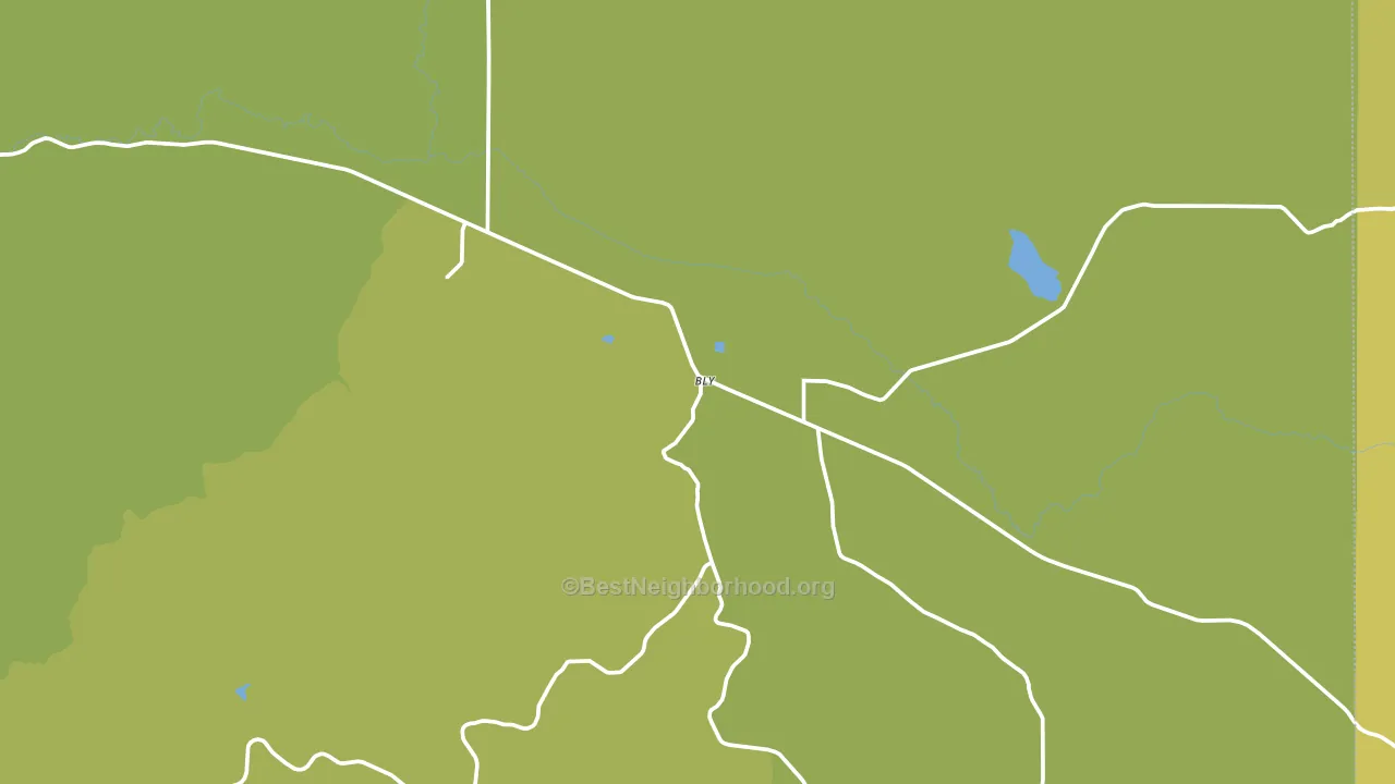 97622, OR block-group voter-turnout map