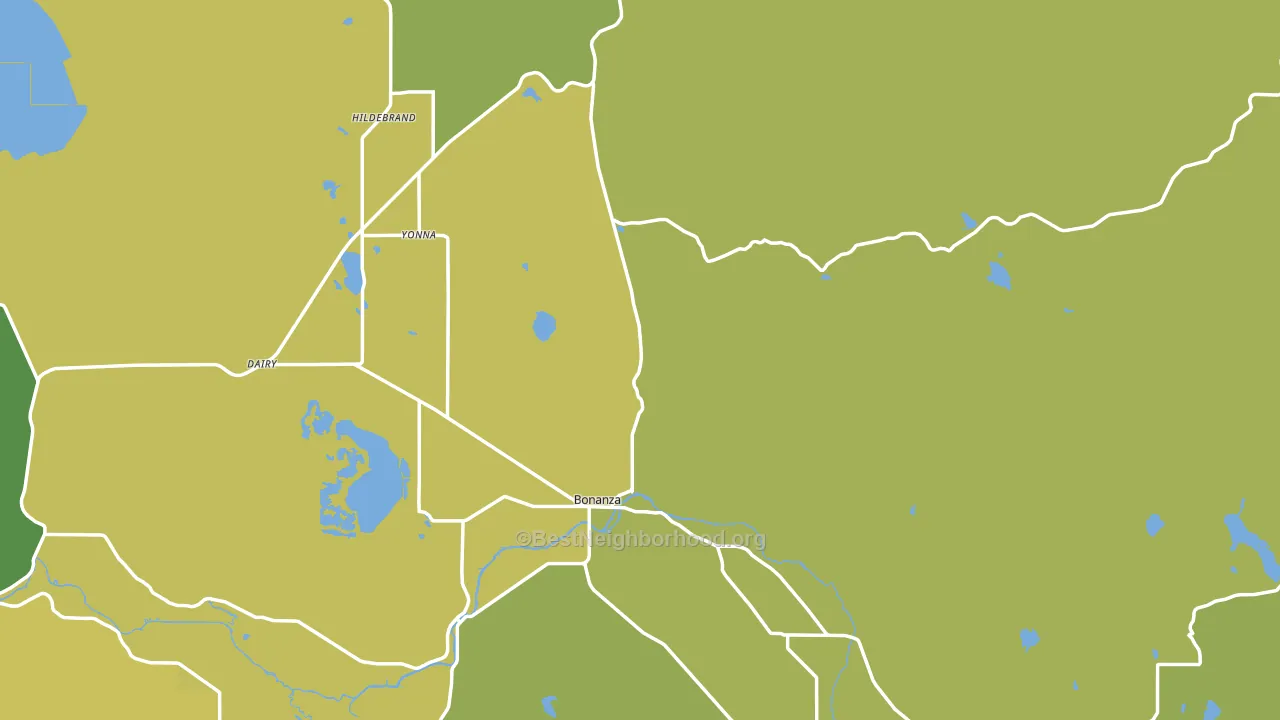 97623, OR block-group voter-turnout map