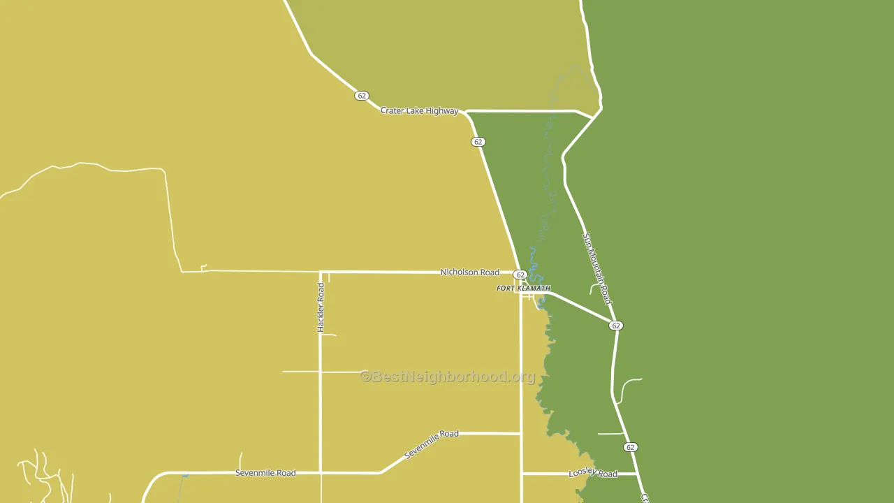 97626, OR block-group voter-turnout map