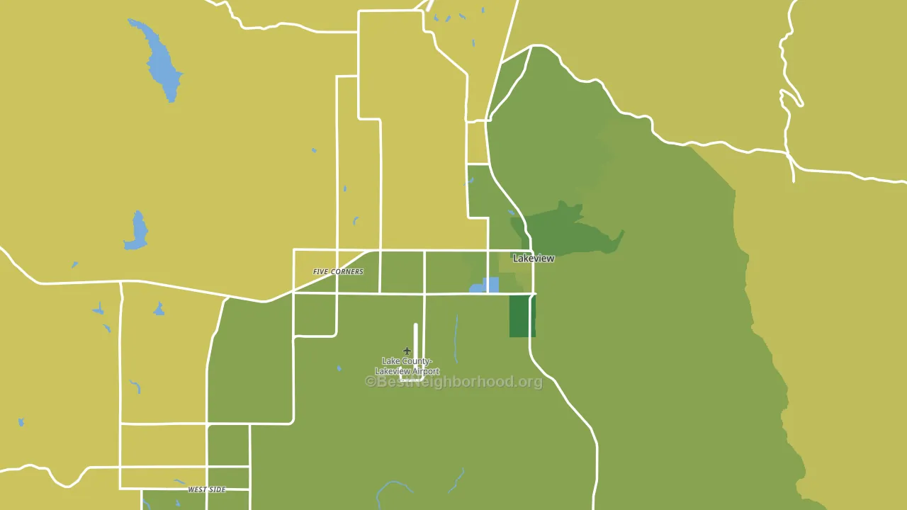 97630, OR block-group voter-turnout map
