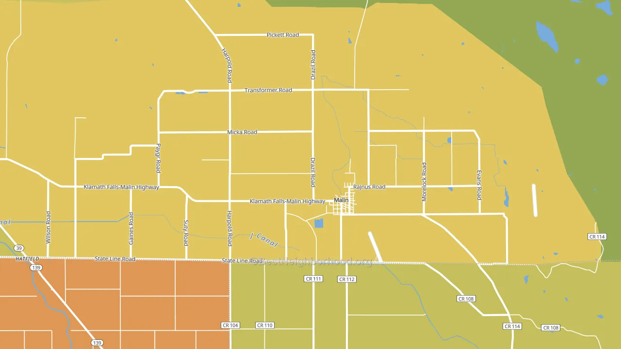 97632, OR block-group voter-turnout map
