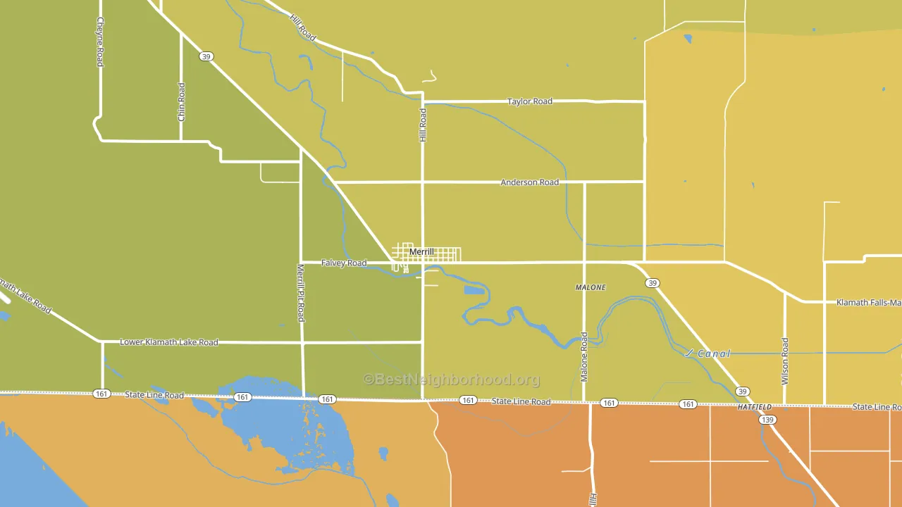 97633, OR block-group voter-turnout map