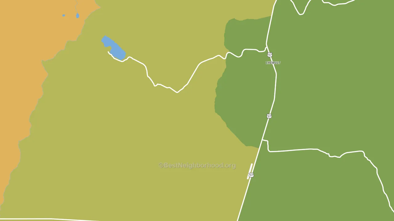 97731, OR block-group voter-turnout map