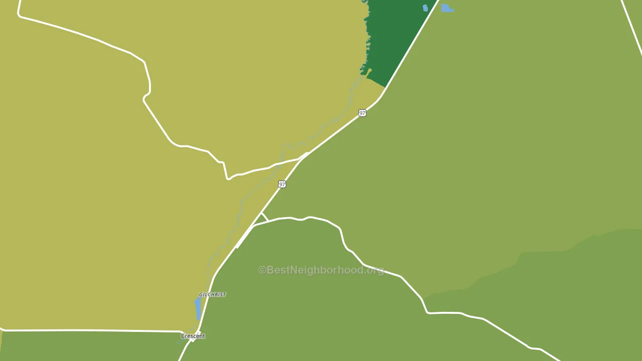97737, OR block-group voter-turnout map