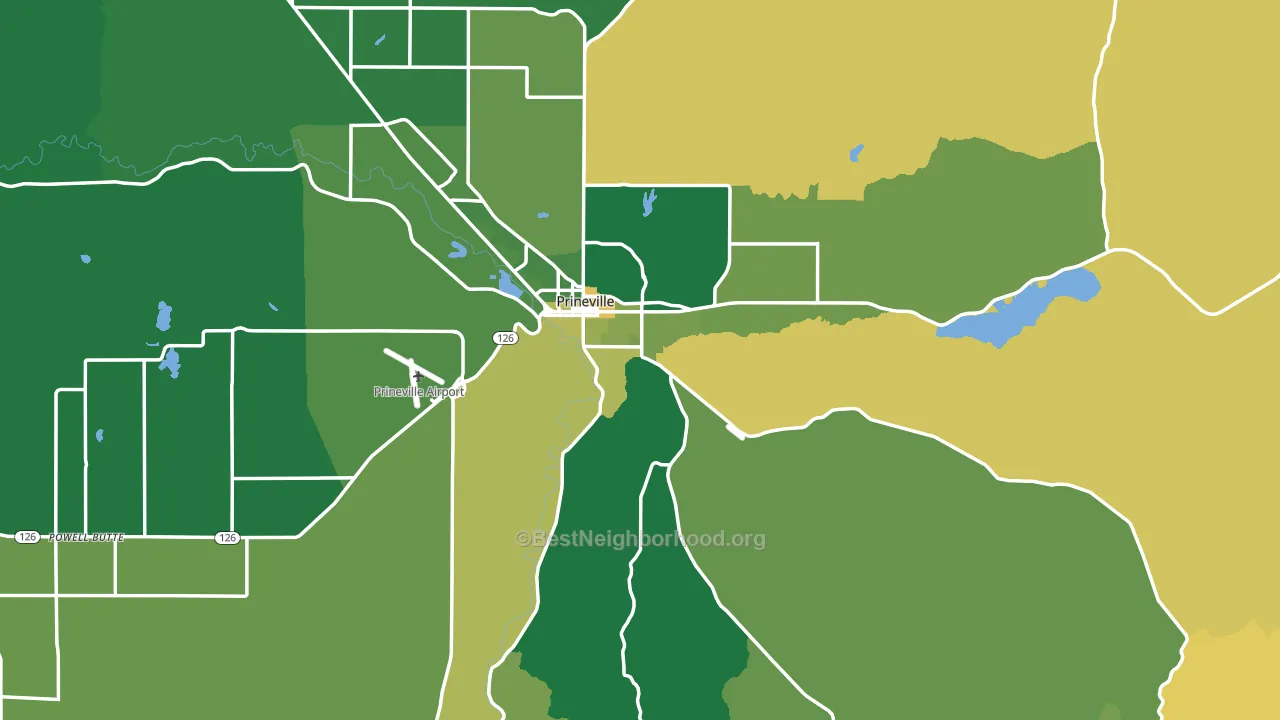 97754, OR block-group voter-turnout map