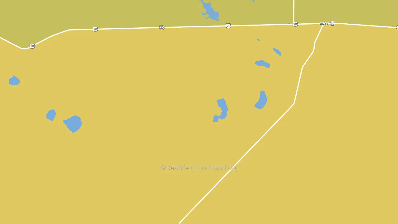 97758, OR block-group voter-turnout map