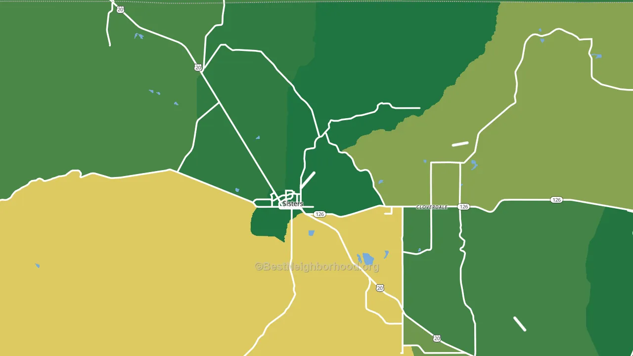 97759, OR block-group voter-turnout map