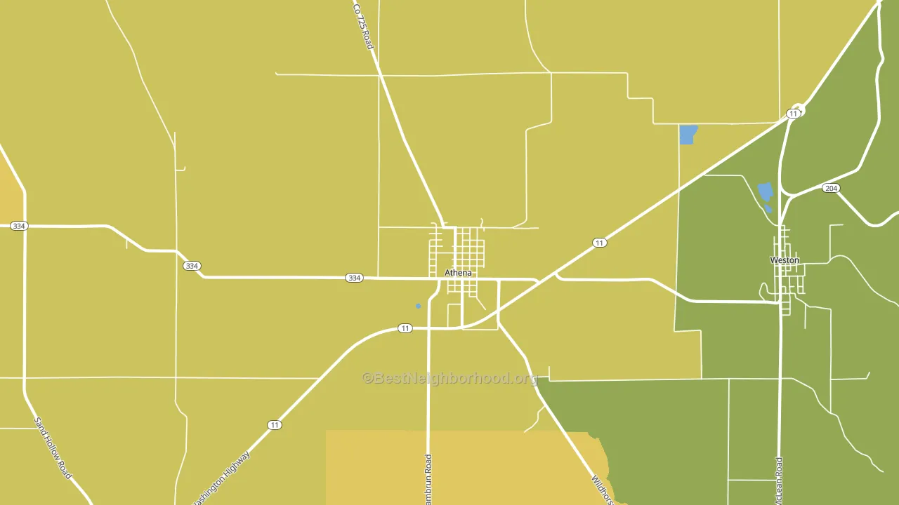 97813, OR block-group voter-turnout map