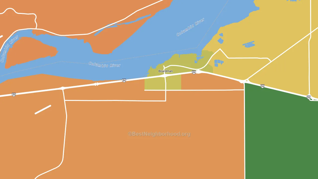 97818, OR block-group voter-turnout map