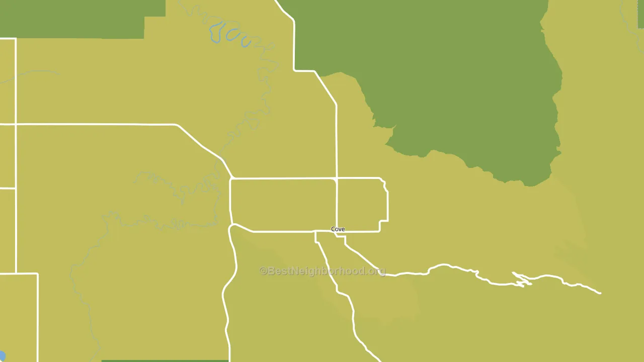 97824, OR block-group voter-turnout map