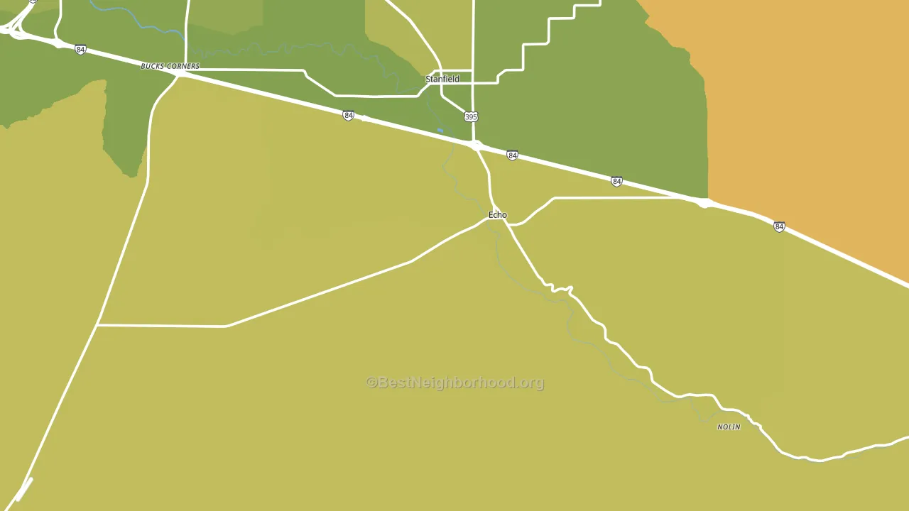 97826, OR block-group voter-turnout map