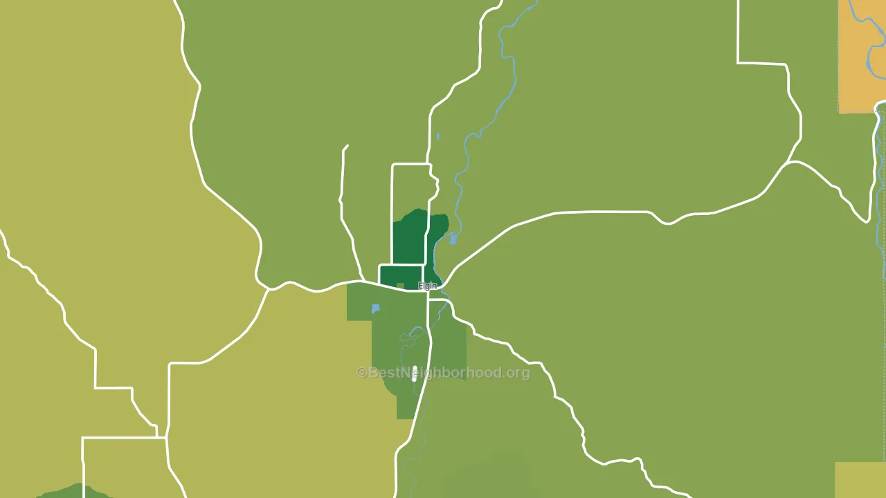 97827, OR block-group voter-turnout map