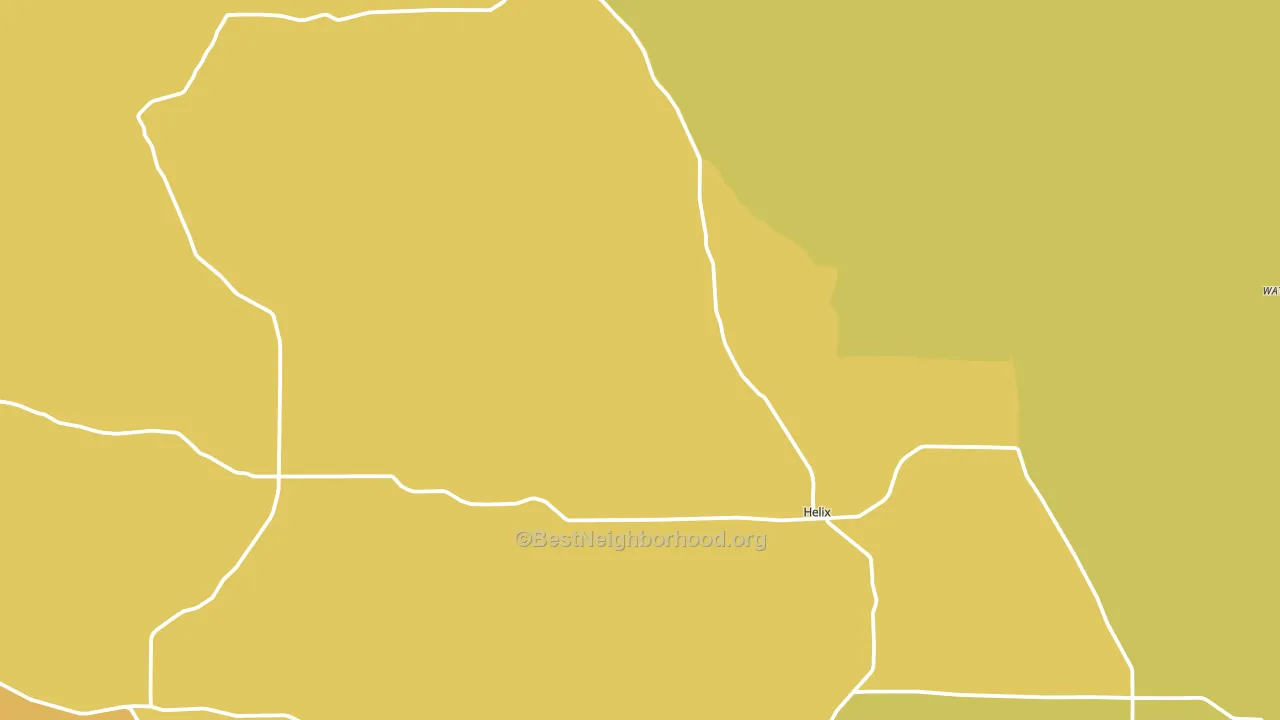 97835, OR block-group voter-turnout map