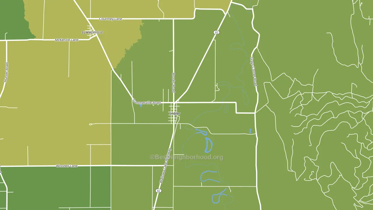 97841, OR block-group voter-turnout map