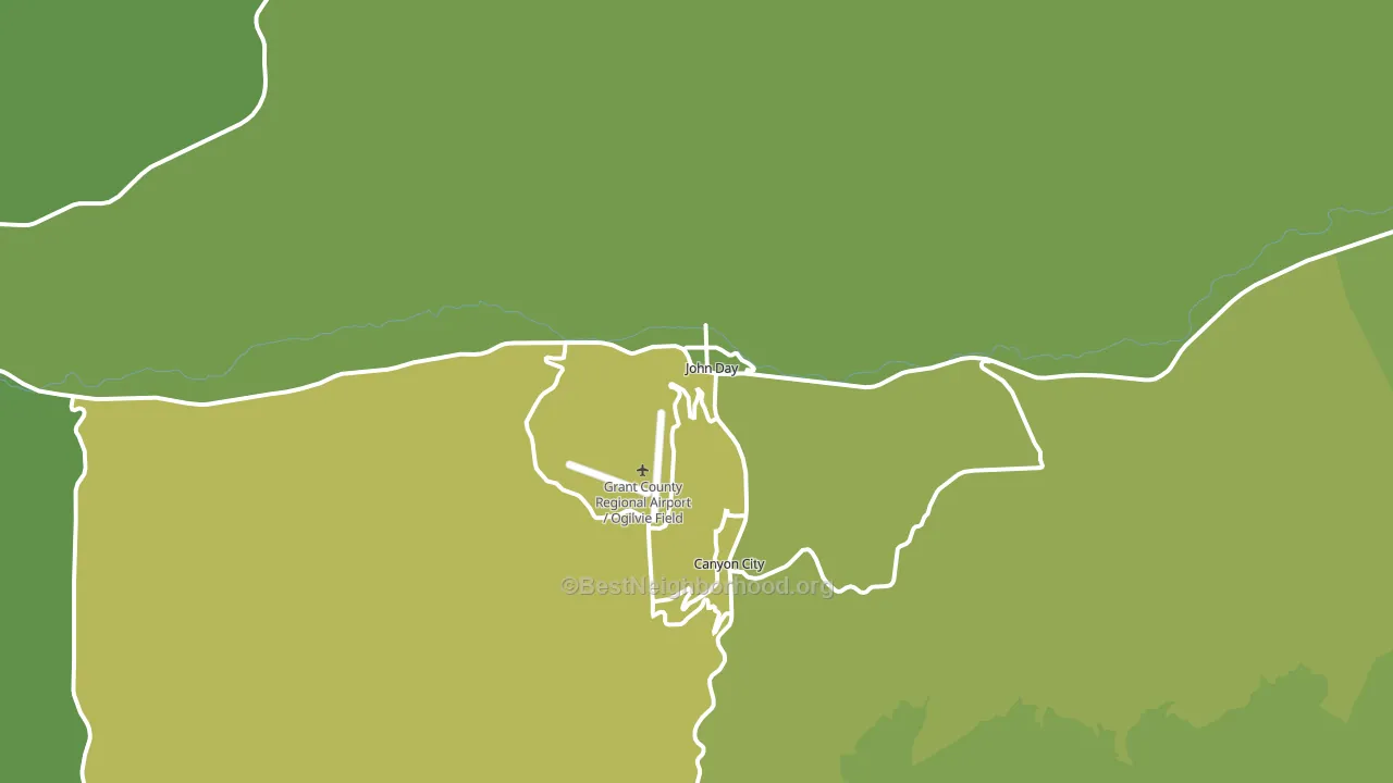 97845, OR block-group voter-turnout map