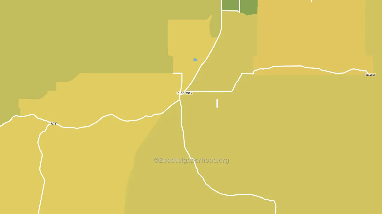 97868, OR block-group voter-turnout map