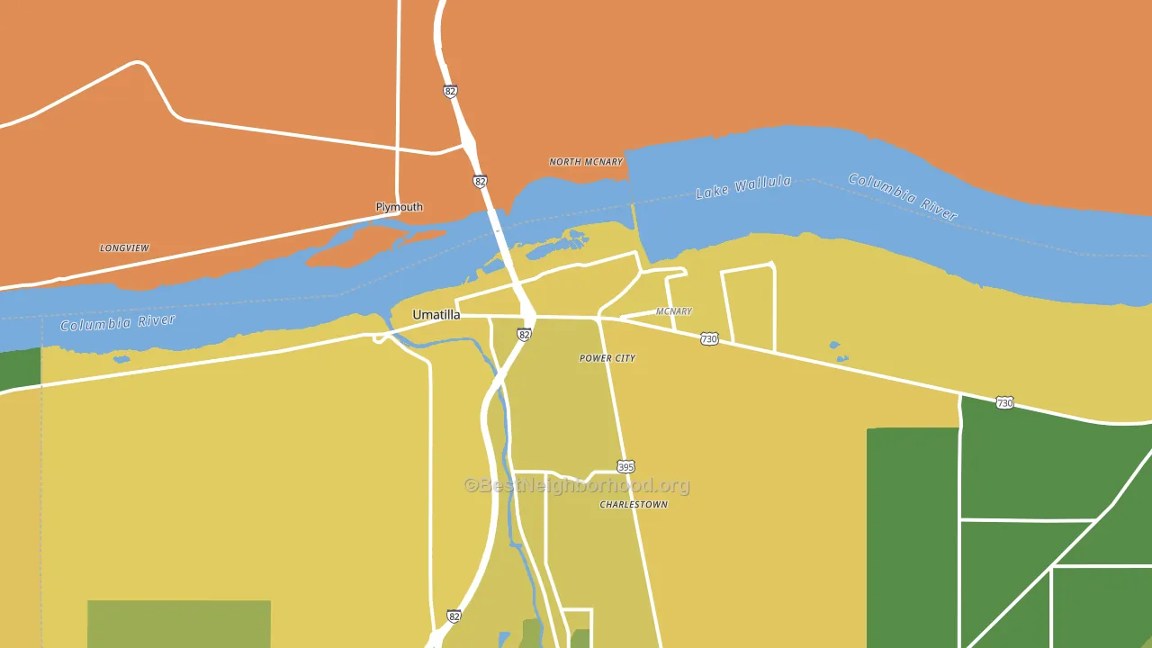 97882, OR block-group voter-turnout map