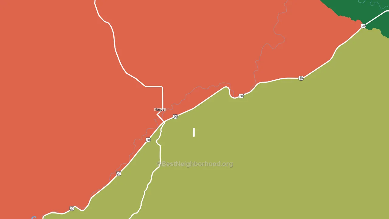 97906, OR block-group voter-turnout map